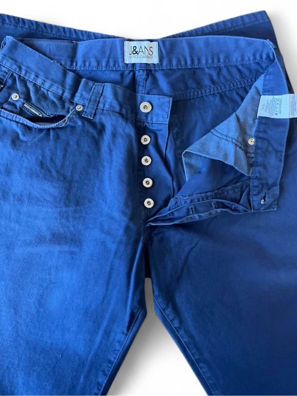 Dolce & Gabbana Men’s Slim Jeans in Cobalt Blue